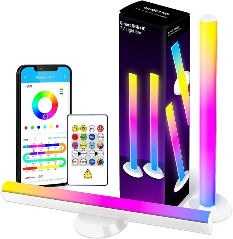 DAYBETTER RGB Light Bar, Gaming Light Bars with Multiple Placement Options, Smart LED Light Bars with Music Sync and Scene Modes, Led Light Bar for Room, TV, Monitor, PC Gaming Desk Decor - Image 1